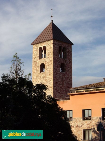 Campanar, vist des de l'església (Foto: Joan Sánchez Sabé, 2006) Campanar, vist des de l'església