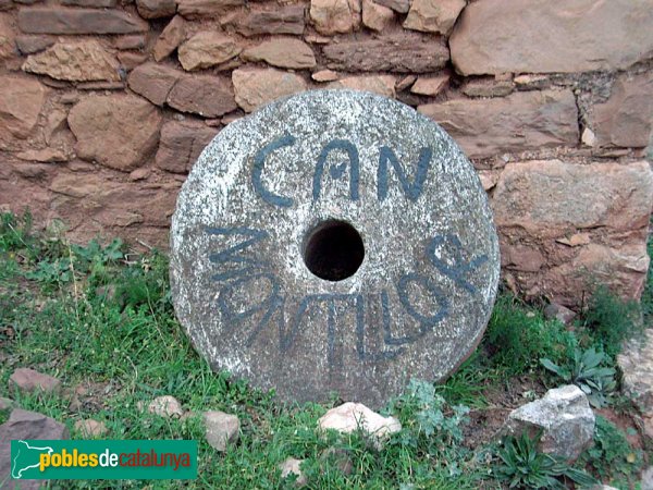 Can Montllor de Dalt, Roda de Molí (Foto: Joan Sánchez Sabé, 2007) Can Montllor de Dalt, Roda de Molí