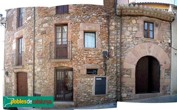 Cal Meima i Mas Sallent (panorama distorsionat)