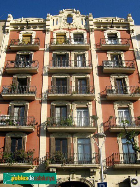 Barclona - Casa Antònia Casals (Diputació, 26) (Foto: Albert Esteves, 2008) Barclona - Casa Antònia Casals (Diputació, 26)