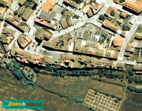 Perafort - Carrer Nou, vista aèria (Foto: Google Maps, 2008) Perafort - Carrer Nou, vista aèria