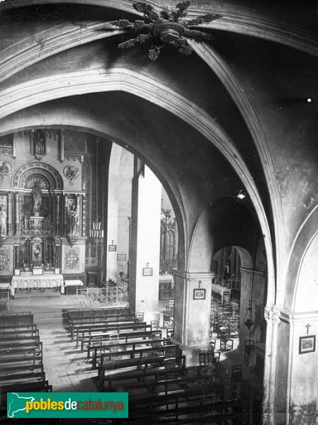 Mollerussa - Església antiga (Foto: Josep Salvany - Fons Salvany, Biblioteca de Catalunya, 1922) Mollerussa - Església antiga