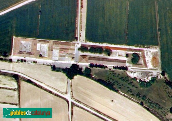 Vila-sana - Novella Alta, vista aèria (Foto: Google Maps, 2008) Vila-sana - Novella Alta, vista aèria