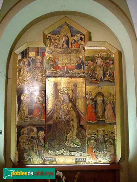 Vilanova de Bellpuig - Retaule de la Mar de Déu del Lliri (Foto: Web de l'Ajuntament) Vilanova de Bellpuig - Retaule de la Mar de Déu del Lliri