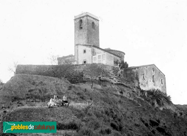 Masquefa - Església de Sant Pere (Foto: Josep Salvany - Fons Salvany, Biblioteca de Catalunya, 1914) Masquefa - Església de Sant Pere