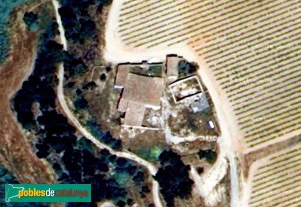 Hostalets de Pierola - Can Carreres, vista aèria (Foto: Google Maps, 2008) Hostalets de Pierola - Can Carreres, vista aèria
