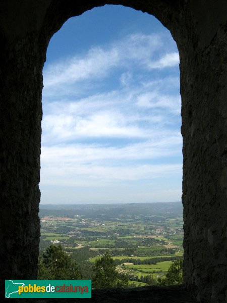 Santa Margarida de Montbui - panoràmica des del castell de Montbui