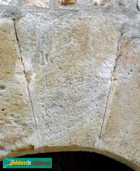 Sant Pere Sallavinera - Carrer Major, detall portal (Foto: Albert Esteves, 2009) Sant Pere Sallavinera - Carrer Major, detall portal