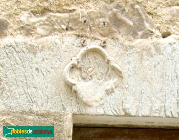 Sant Martí Sesgueioles - Escut amb data (Foto: Albert Esteves, 2009) Sant Martí Sesgueioles - Escut amb data