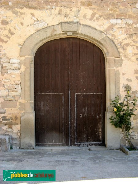 Argençola - Església de Sant Llorenç, portal (Foto: Albert Esteves, 2009) Argençola - Església de Sant Llorenç, portal