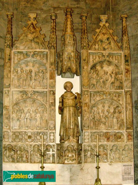 Santa Coloma de Queralt - Església de Santa Maria, retaule de sant Llorenç (Foto: Albert Esteves, 2009) Santa Coloma de Queralt - Església de Santa Maria, retaule de sant Llorenç