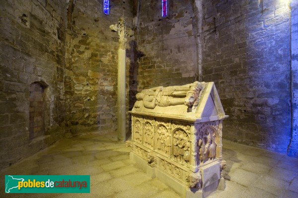 Santa Coloma de Queralt - Sepulcre de Pere V de Queralt i Alamanda de Rocabertí (Foto: Josep Borrell, Web Ajunt.SCQ) Santa Coloma de Queralt - Sepulcre de Pere V de Queralt i Alamanda de Rocabertí