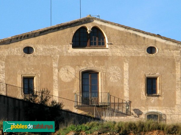 Rellinars - El Gibert de Dalt, detall esgrafiats (Foto: Albert Esteves, 2010) Rellinars - El Gibert de Dalt, detall esgrafiats