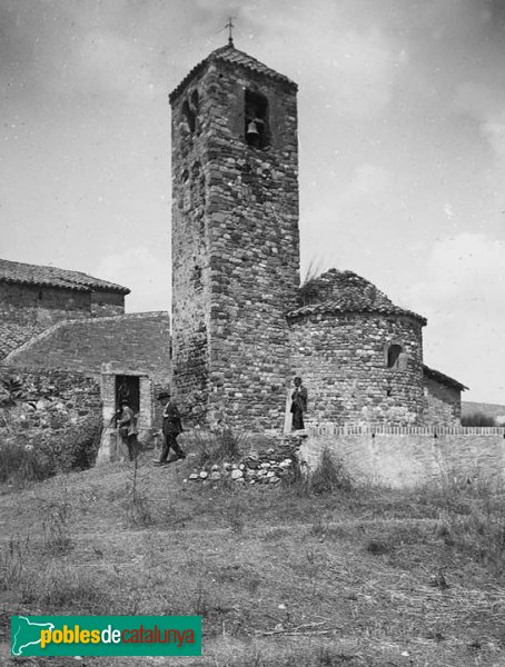 Viladecavalls - Santa Maria de Toudell (Foto: <i>Josep Salvany - Fons Salvany, Biblioteca de Catalunya-</i>, 1918) Viladecavalls - Santa Maria de Toudell