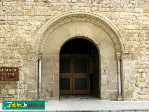 Rubí - Església de Sant Pere. Portalada romànica