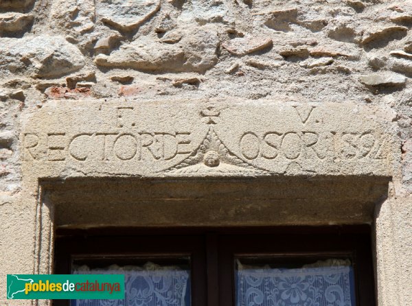 Osor - Llinda de la Rectoria (Foto: Albert Esteves, 2011) Osor - Llinda de la Rectoria