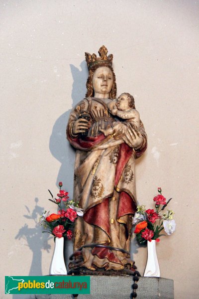 Susqueda - Santuari de la Mare de Déu del Far, imatge d'alabastre (Foto: Albert Esteves, 2011) Susqueda - Santuari de la Mare de Déu del Far, imatge d'alabastre