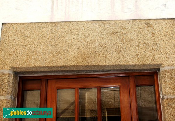 Riudarenes - Carrer Major, llinda 1701