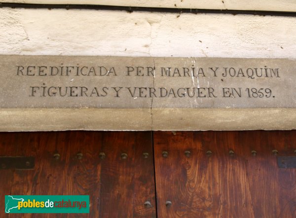 Riudarenes - Can Figueres, façana del carrer Major (Foto: Albert Esteves, 2011) Riudarenes - Can Figueres, façana del carrer Major