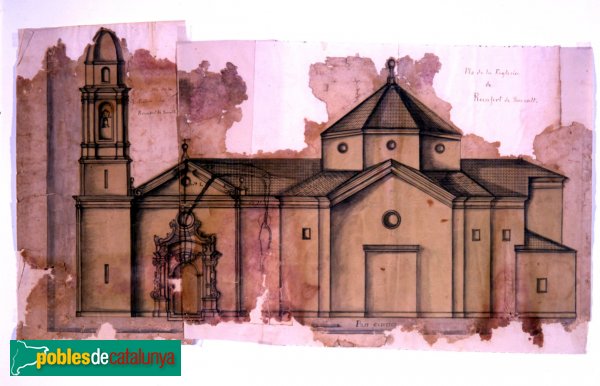 Rocafort de Queralt - Església de Sant Salvador, plànol (Foto: enviada per Juan Yeguas) Rocafort de Queralt - Església de Sant Salvador, plànol