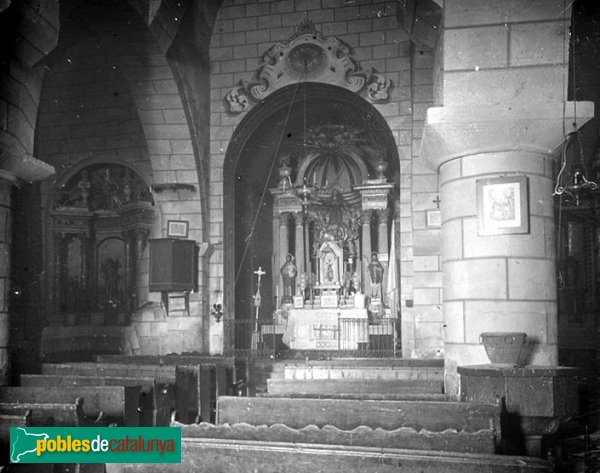 Vilanant - Església de Santa Maria (Foto: Josep Salvany, Fons Salvany-Biblioteca de Catalunya, 1919) Vilanant - Església de Santa Maria