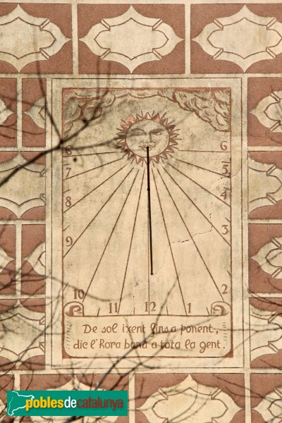 Caldes de Malavella - Can Companyó, rellotge de sol (Foto: Albert Esteves, 2012) Caldes de Malavella - Can Companyó, rellotge de sol