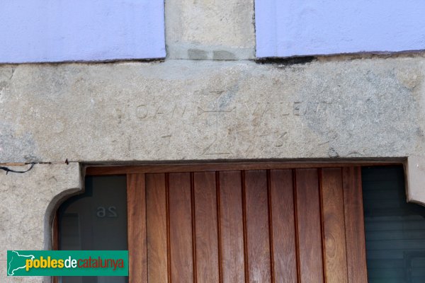 Riudellots de la Selva - Llinda, 1769 (Foto: Albert Esteves, 2012) Riudellots de la Selva - Llinda, 1769