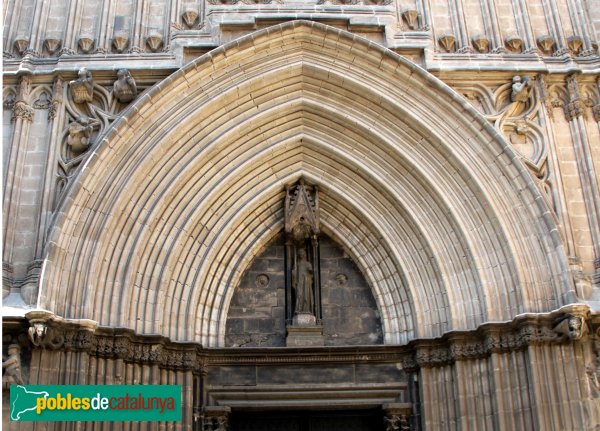 Barcelona - Catedral - Porta de Sant Iu