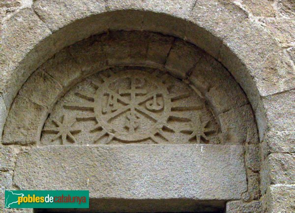 Darnius - Església de Santa Maria, timpà Darnius - Església de Santa Maria, timpà