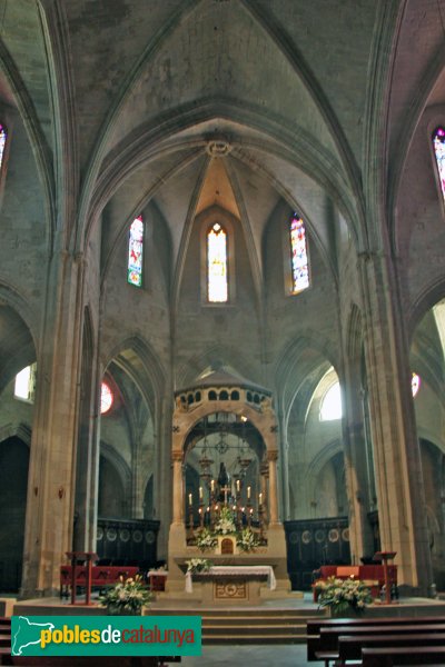 Cervera - Església de Santa Maria, altar major (Foto: Albert Esteves, 2014) Cervera - Església de Santa Maria, altar major