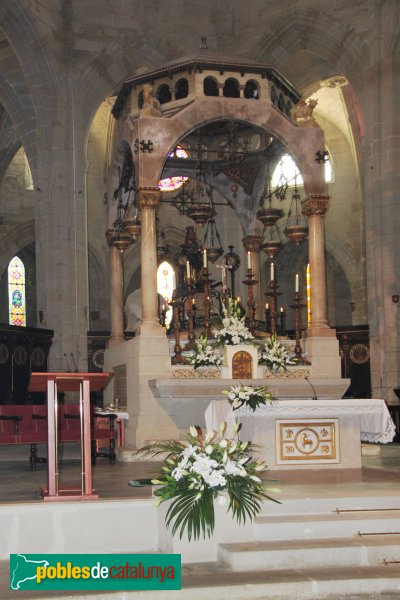 Cervera - Església de Santa Maria, altar major (Foto: Albert Esteves, 2014) Cervera - Església de Santa Maria, altar major