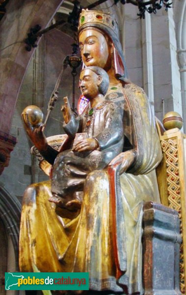 Cervera - Església de Santa Maria. Imatge de la M.D. del Coll de les Savines (segle XIII) Cervera - Església de Santa Maria. Imatge de la M.D. del Coll de les Savines (segle XIII)