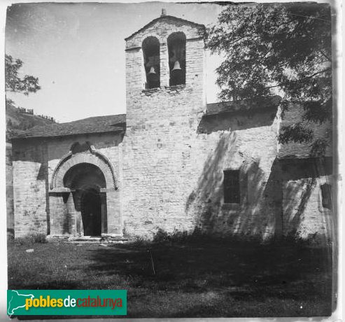 Església de Santa Maria de Mijaran (Foto: Josep Salvany -Fons Salvany, Biblioteca de Catalunya-, 1917) Església de Santa Maria de Mijaran