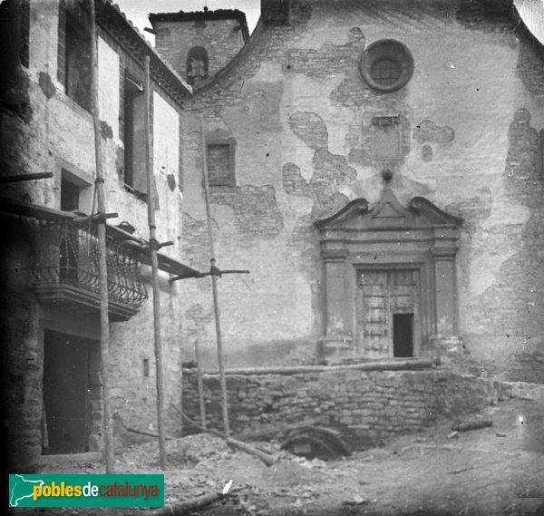 Les Oluges - Santa Maria (Foto: Josep Salvany -Fons Salvany, Biblioteca de Catalunya-, 1918) Les Oluges - Santa Maria