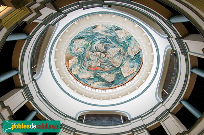 Barcelona - Palau de l'Agricultura (Mercat de les Flors), cúpula Miquel Barceló Barcelona - Palau de l'Agricultura (Mercat de les Flors), cúpula Miquel Barceló