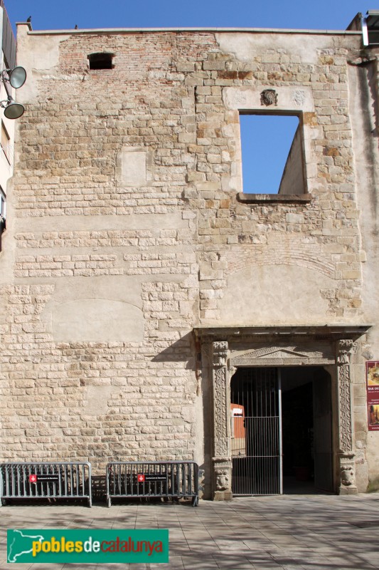 Barcelona - Convent de Sant Agustí, façana de la plaça de l'Acadèmia