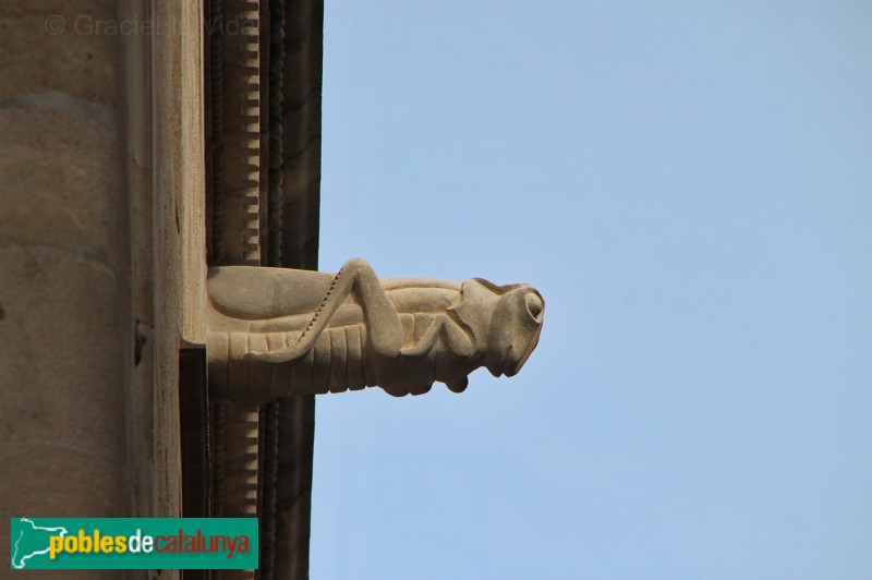 Barcelona - Palau de Lloctinent, gàrgola (Foto: Graciel·la Vidal, 2015) Barcelona - Palau de Lloctinent, gàrgola