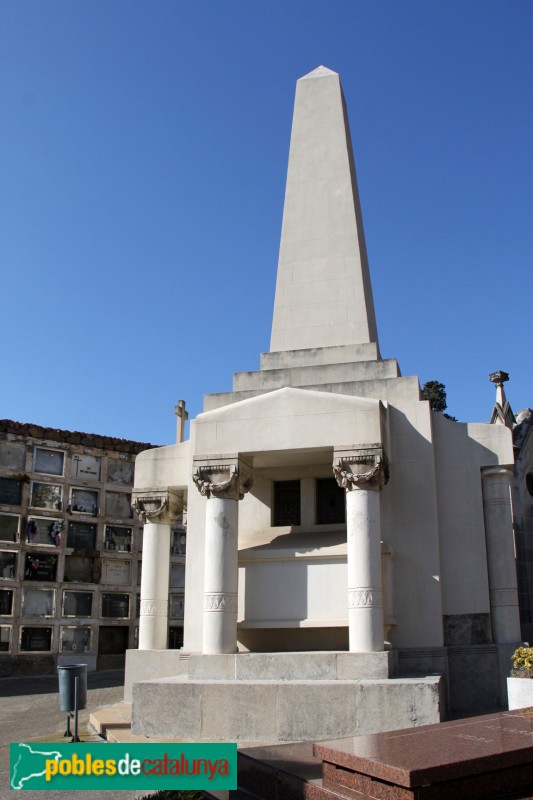 Cementiri de Montjuïc - Panteó Avellana (Foto: Albert Esteves, 2015) Cementiri de Montjuïc - Panteó Avellana