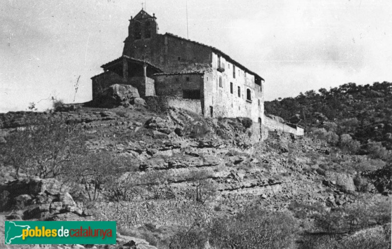 Torà - Sant Miquel de Fontanet (Foto: Cèsar August Torras -Arxiu C.E.C.-, inici segle XX) Torà - Sant Miquel de Fontanet