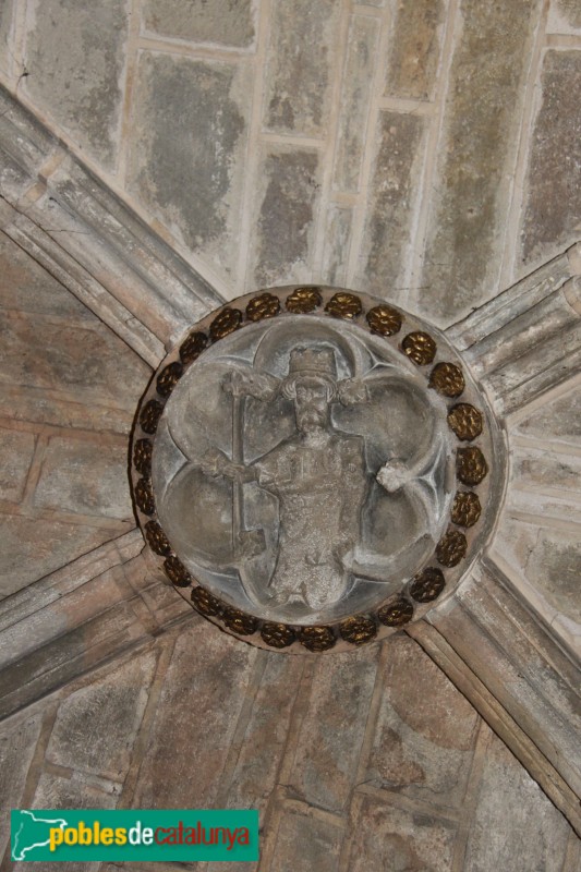 Sanaüja - Santa Maria de la Plaça, clau de volta