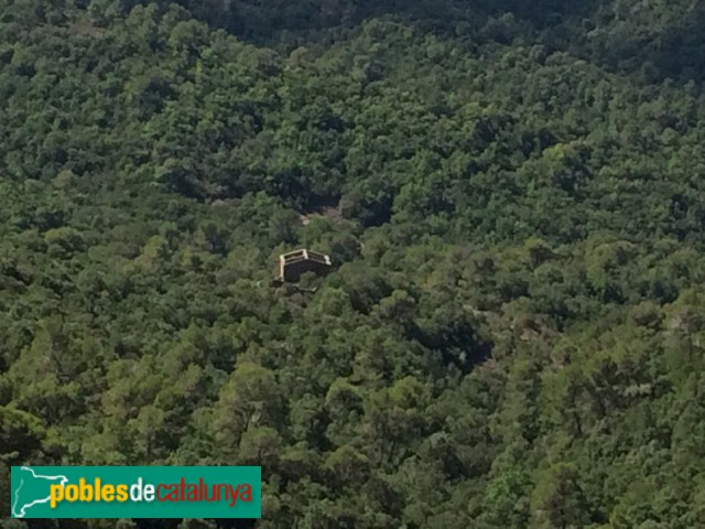 La Calsina vista des de prop de la Roca Salvatge