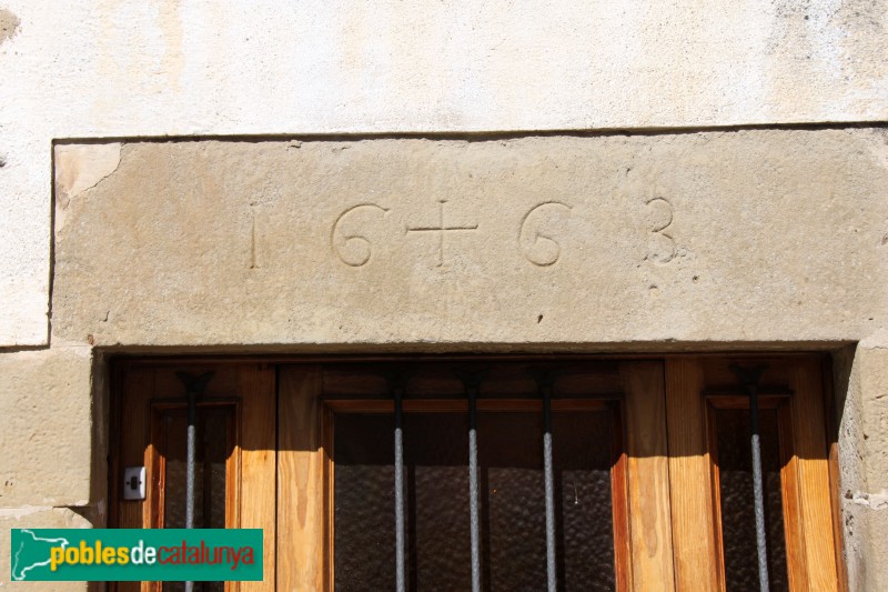 Castellterçol - Llinda 1663 (Foto: Albert Esteves, 2015) Castellterçol - Llinda 1663