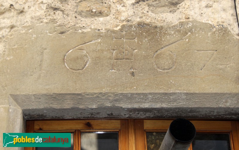 Castellterçol - Llinda 1667 (Foto: Albert Esteves, 2015) Castellterçol - Llinda 1667