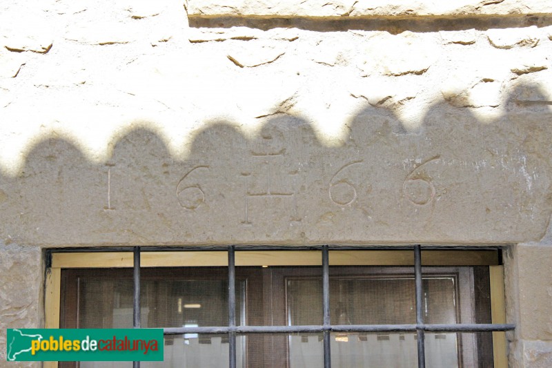 Castellterçol - Llinda 1666 (Foto: Albert Esteves, 2015) Castellterçol - Llinda 1666