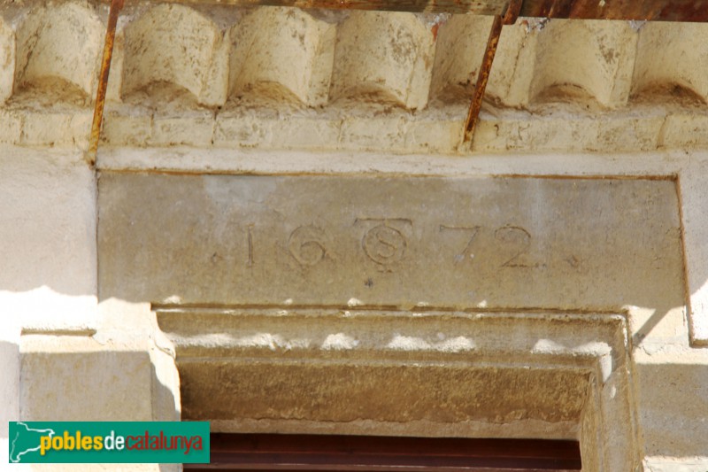 Castellterçol - Llinda 1672 (Foto: Albert Esteves, 2015) Castellterçol - Llinda 1672