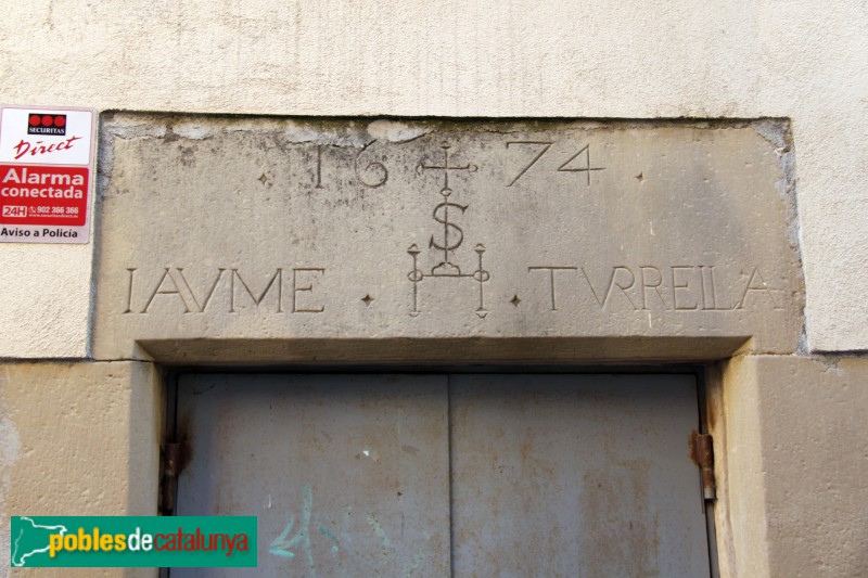 Castellterçol - Llinda 1674 (Foto: Albert Esteves, 2015) Castellterçol - Llinda 1674