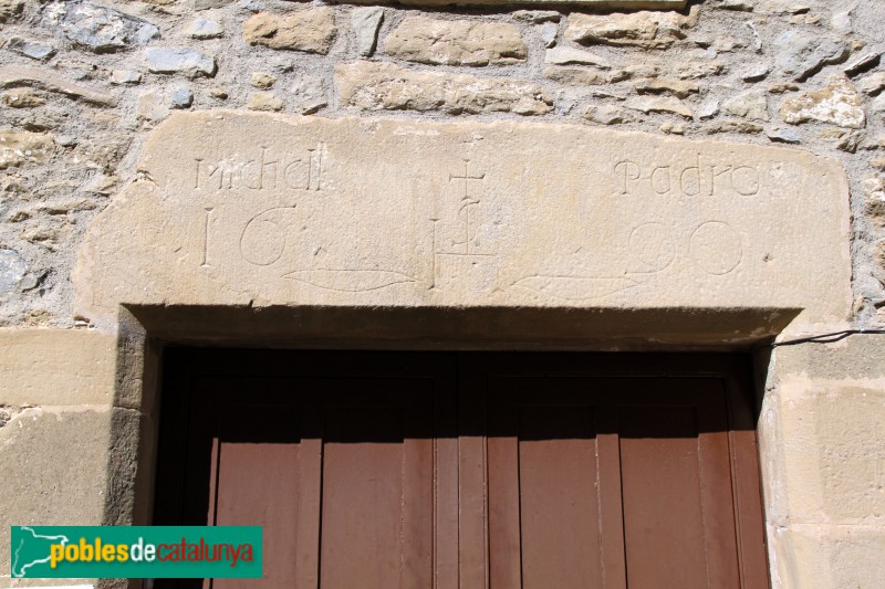 Castellterçol - Llinda 1690 (Foto: Albert Esteves, 2015) Castellterçol - Llinda 1690