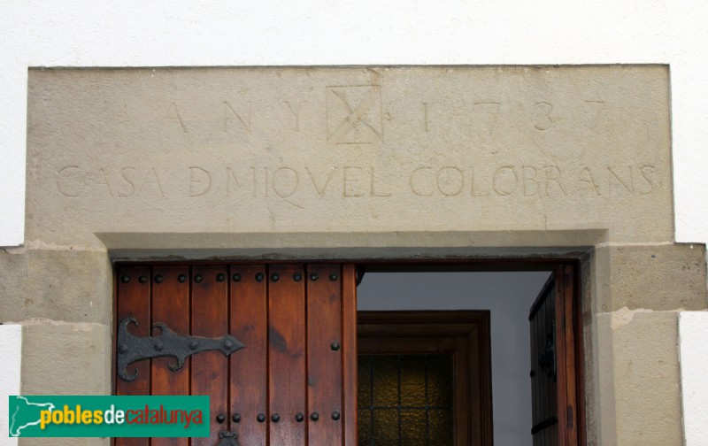 Castellterçol - Llinda 1737 (Foto: Albert Esteves, 2015) Castellterçol - Llinda 1737