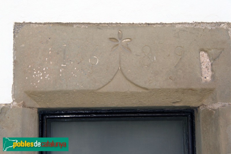 Castellterçol - Llinda 1689 (Foto: Albert Esteves, 2015) Castellterçol - Llinda 1689