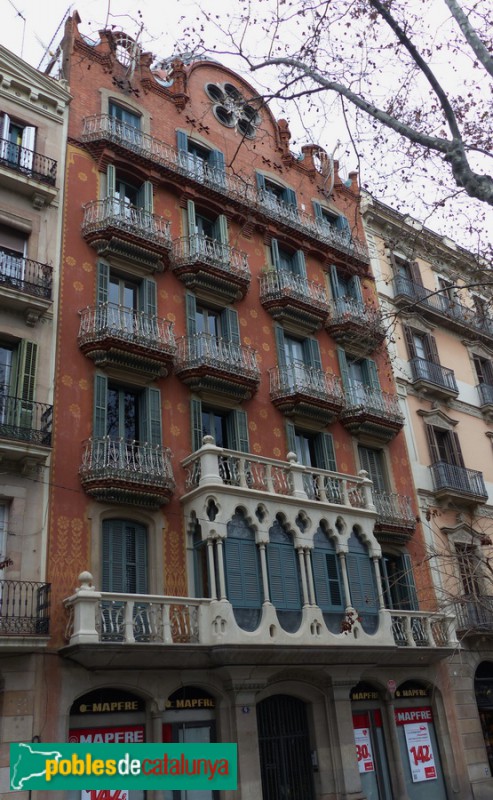 Barcelona - Passeig de Sant Joan, 6 (Foto: Graciel·la Vidal, 2016) Barcelona - Passeig de Sant Joan, 6